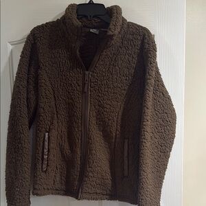 White Sierra Chocolate Fleece Jacket